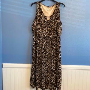 Animal print dress, Size XL, brand: naïf